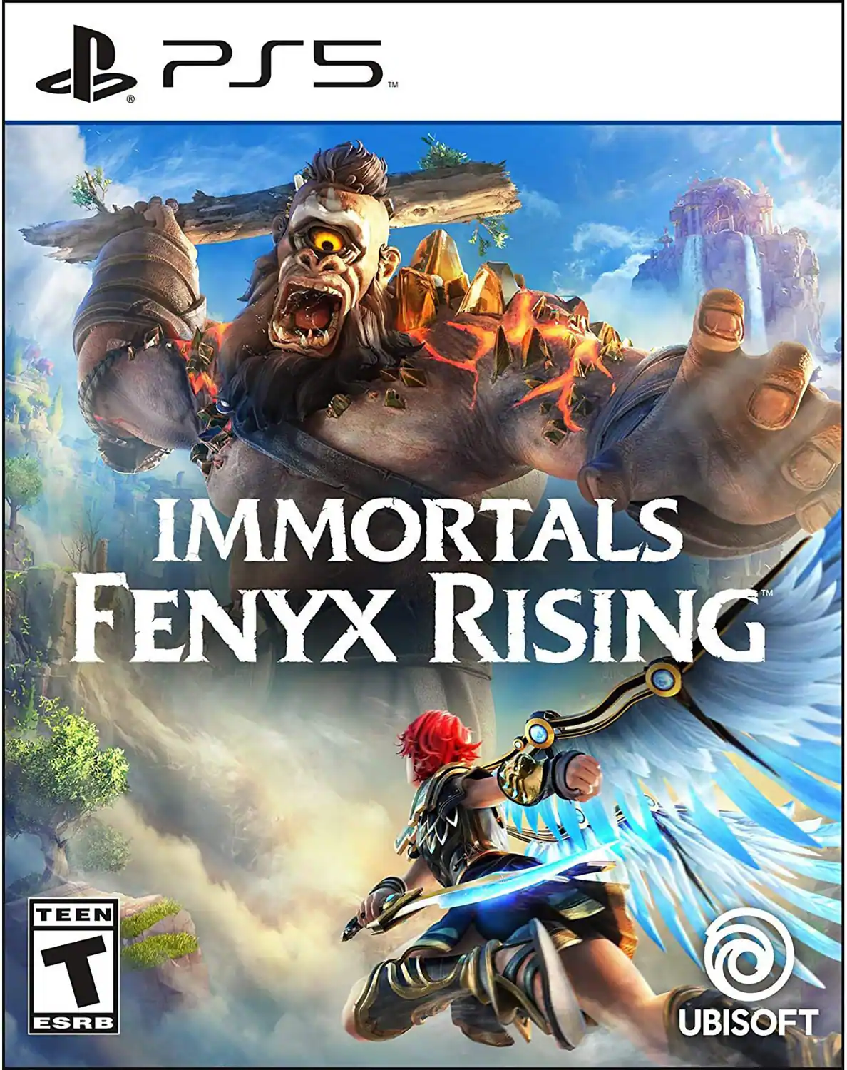 B, V, PS5, IMMORTALS FENYX RISING, TEEN T, ESRB, UBISOFT - T (Teen 13+)