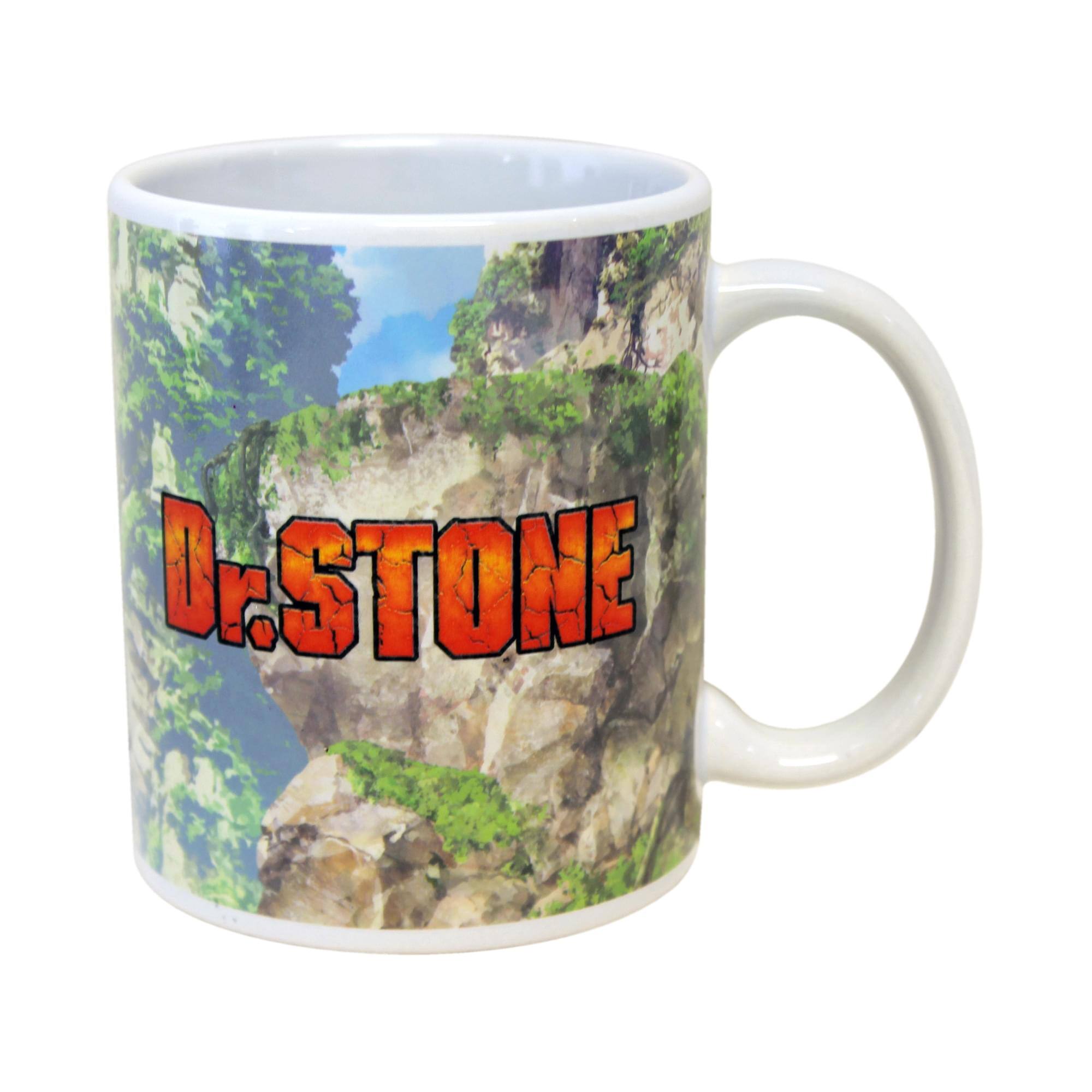 Alt View 3. Just Funky - Dr. Stone 11oz Coffee Mug with Enamel Pin - White.
