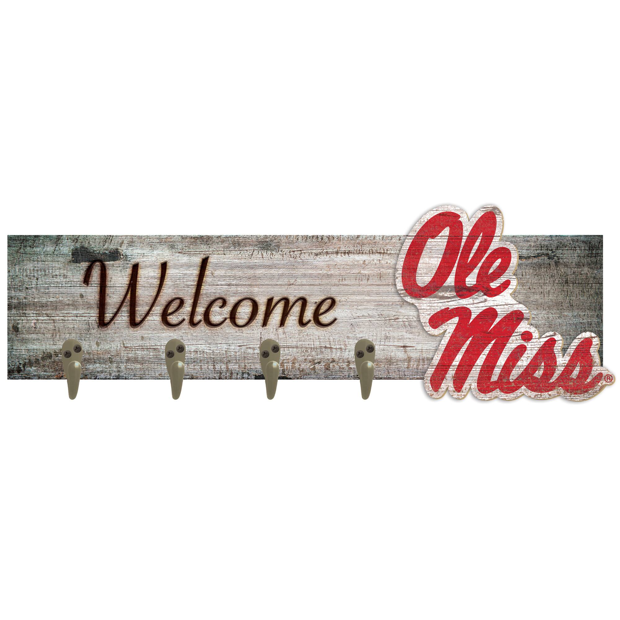 Ole Miss Rebels 24" x 6" Mounted Coat Hanger