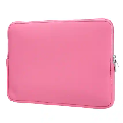 Front. Unique Bargains - Laptop Case - Polyester Computer Sleeve Carrying Bag, Waterproof Protective Cover for 13" Notebook - Pink.