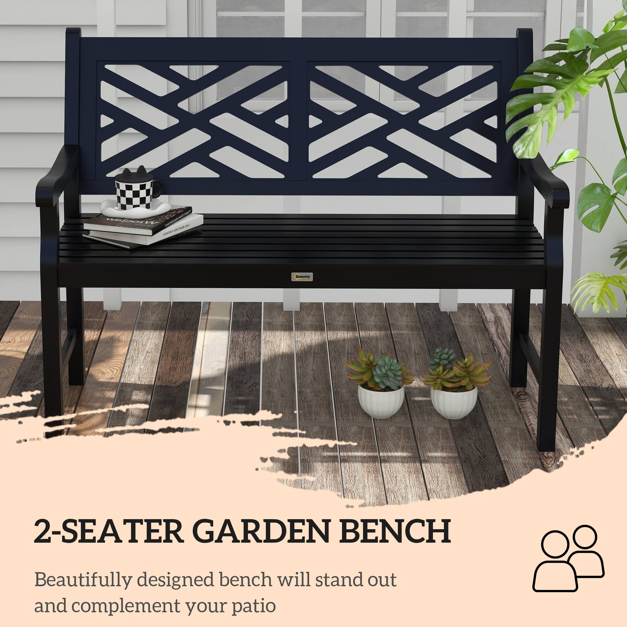 2-SEATER GARDEN BENCH

Beautifully designed bench will stand out and complement your patio