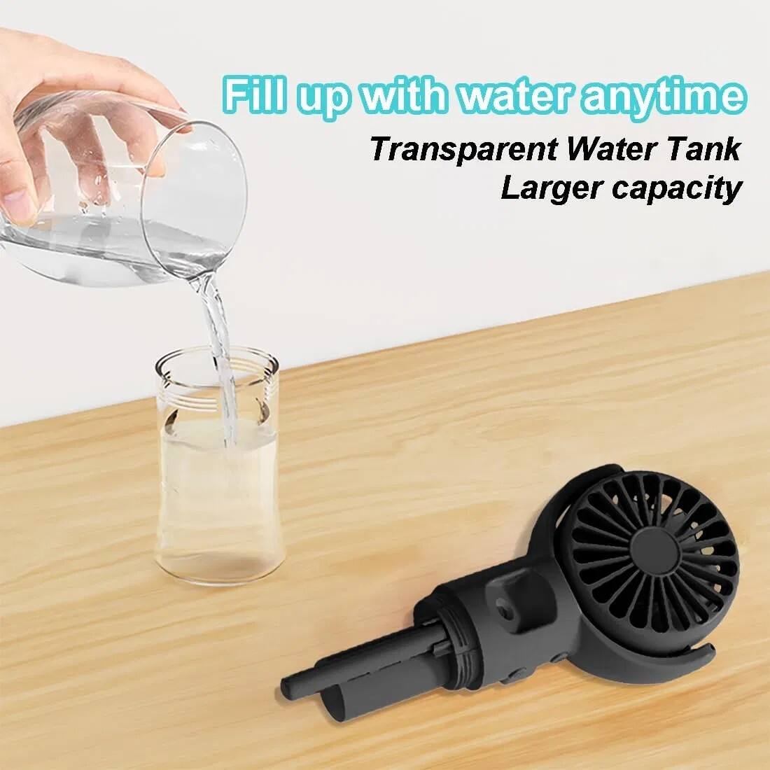 Fill up with water anytime  
Transparent Water Tank  
Larger capacity