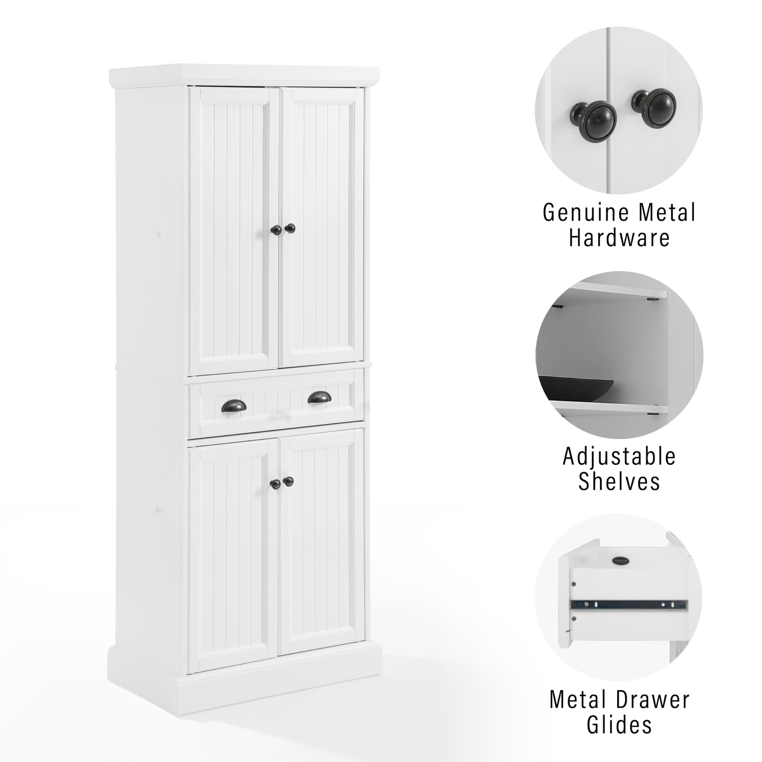 Genuine Metal Hardware Adjustable Shelves Metal Drawer Glides