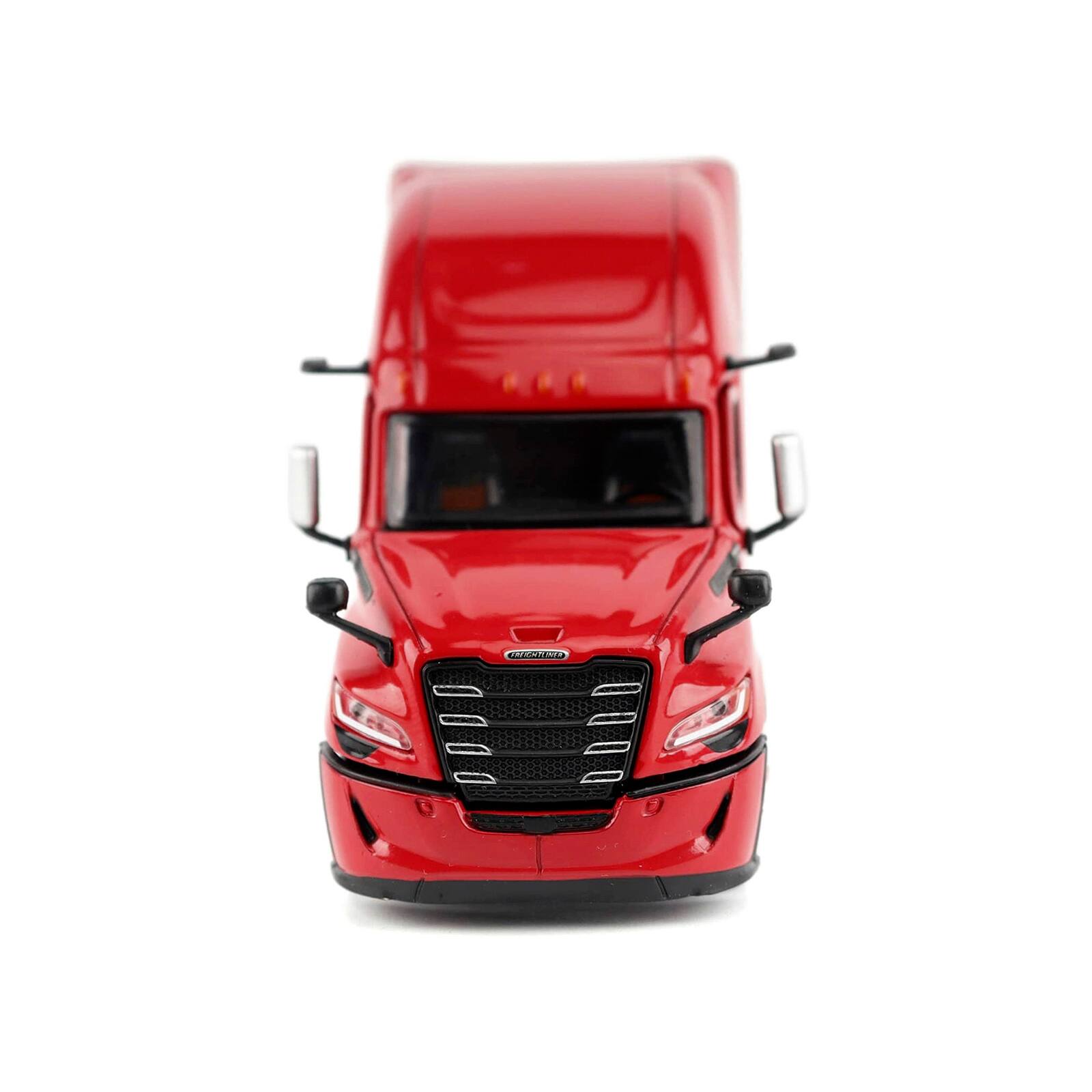 Alt View 3. Diecast Masters - 2025 Freightliner Cascadia Gen-5 Sleeper Cab Truck Tractor Red "Transport Series" 1/64 Die Cast Model by Diecast Masters.
