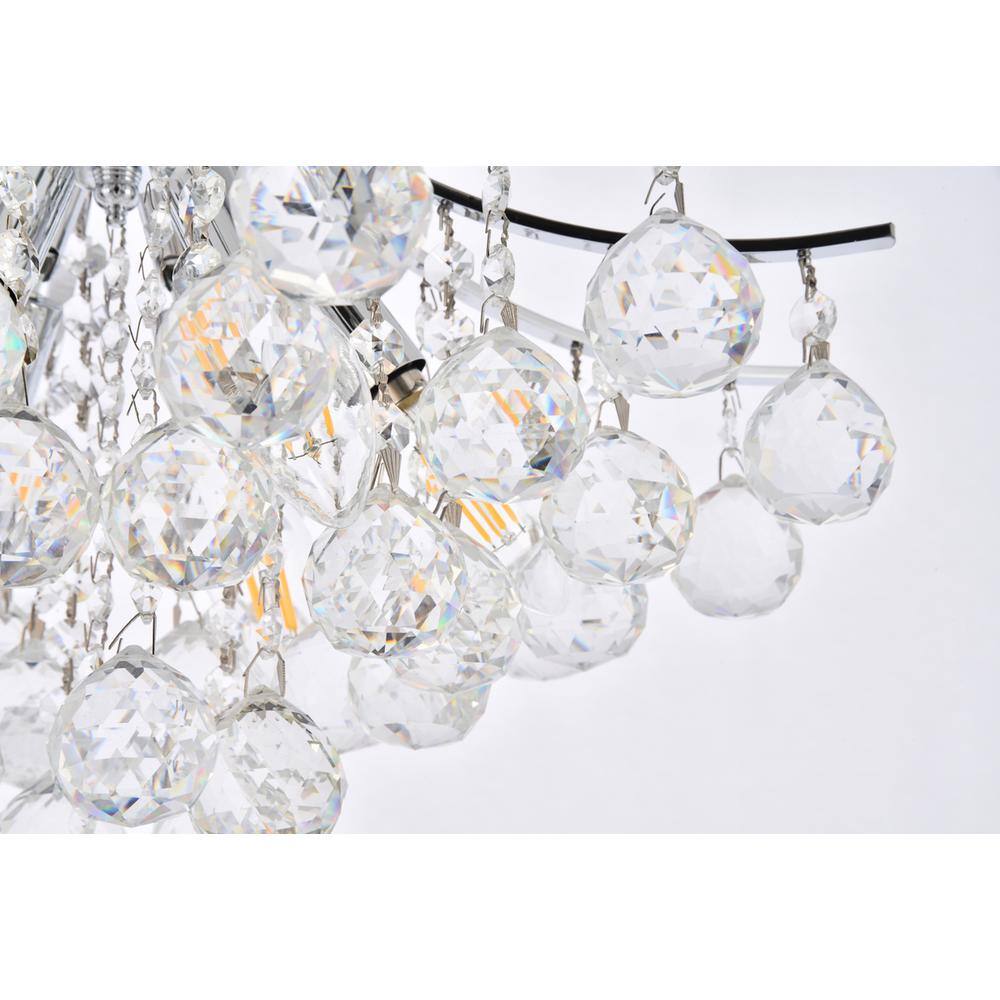 Alt View 1. Elegant Lighting - Toureg 6 light Chrome Pendant Clear Royal Cut Crystal - Chrome.