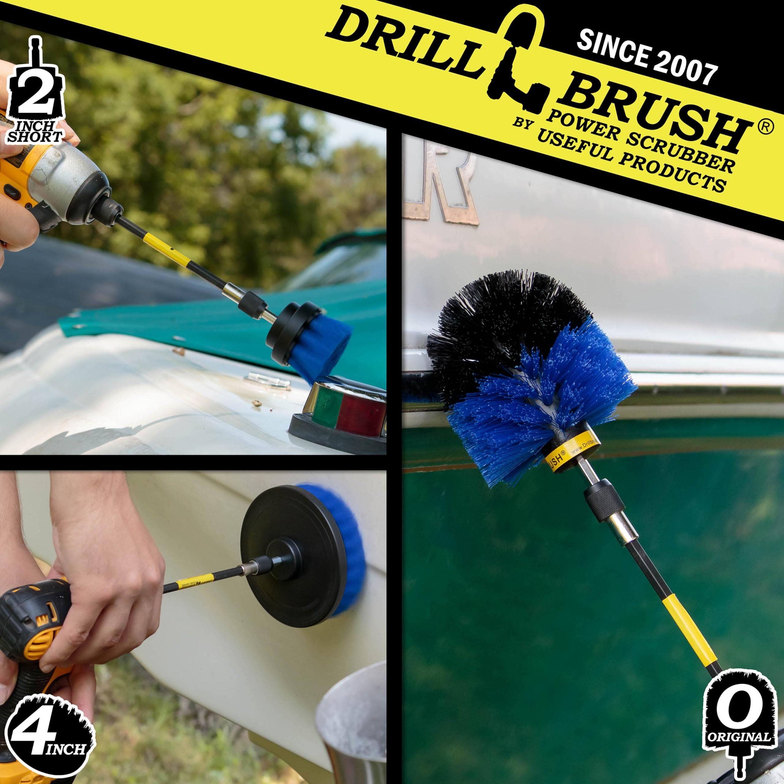 2 INCH SHORT DRILL BRUSH SINCE 2007 BY USEFUL PRODUCTS 4 INCH O ORIGINAL