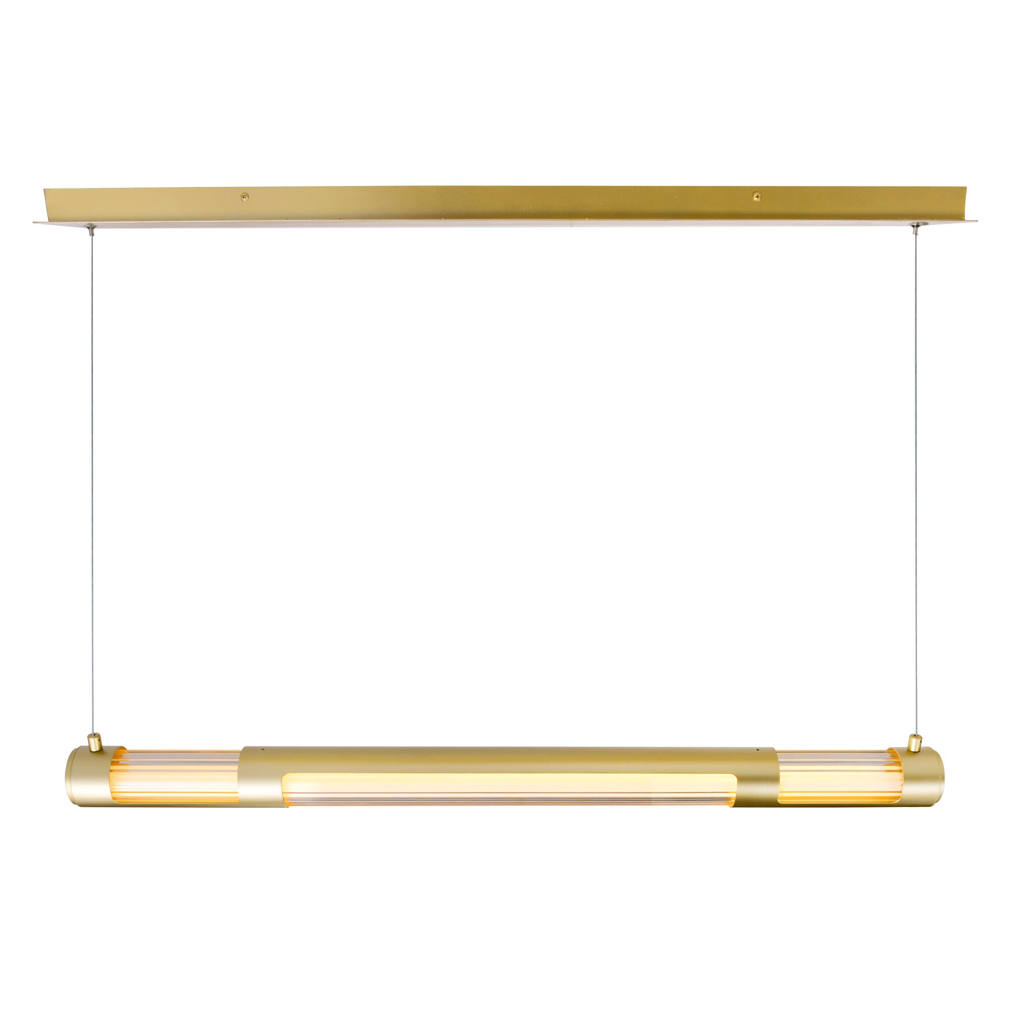 Alt View 2. CWI Lighting - Neva 36 in LED Integrated Satin Gold Chandelier - Satin Gold.