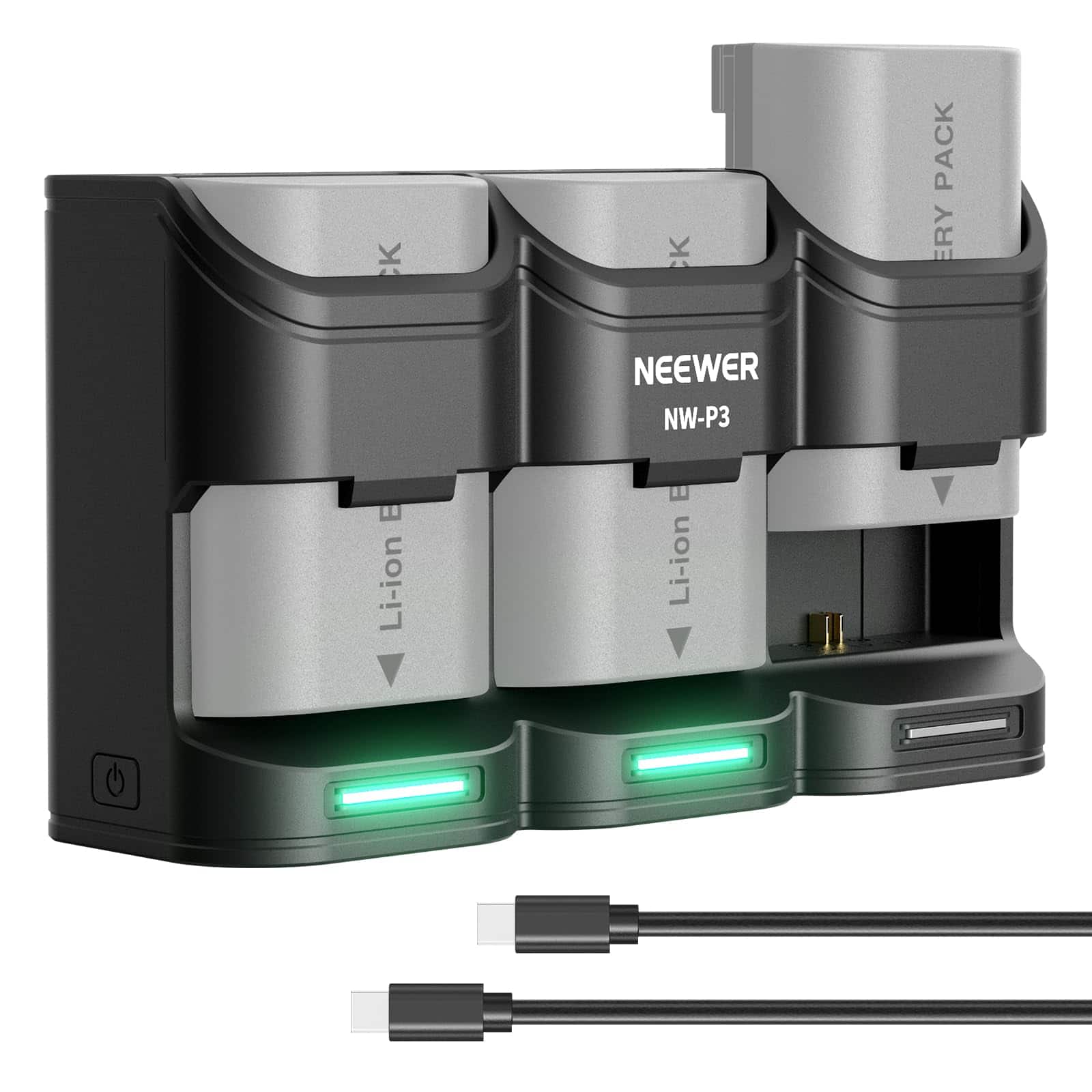 Neewer - BASICS 3-Slot USB Charger for LP-E6 Series, 36W PD Fast, 3 Batteries in 2H, NW-P3 - Black price history on PriceWatchPro