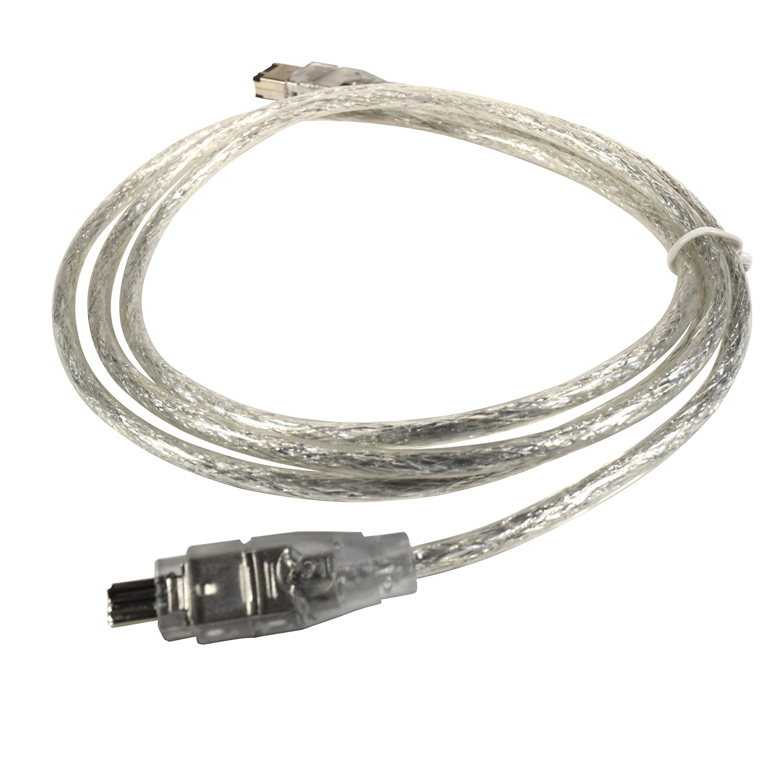 Angle. HQRP - IEEE 1394 4pin to 6pin Cable Cord for Canon ZR, ZR10, ZR100, ZR20, ZR200, ZR25MC, Elura, 10, 100, 2, 20MC Camcorder.