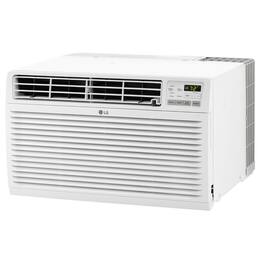 LG - 450 Sq. Ft. 10,000 BTU 230V Through-the-Wall Air Conditioner with 11,200 BTU Supplemental Heat Function - White