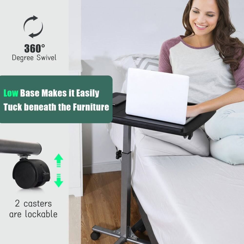 360° Degree Swivel

Low Base Makes it Easily Tuck beneath the Furniture

2 casters are lockable