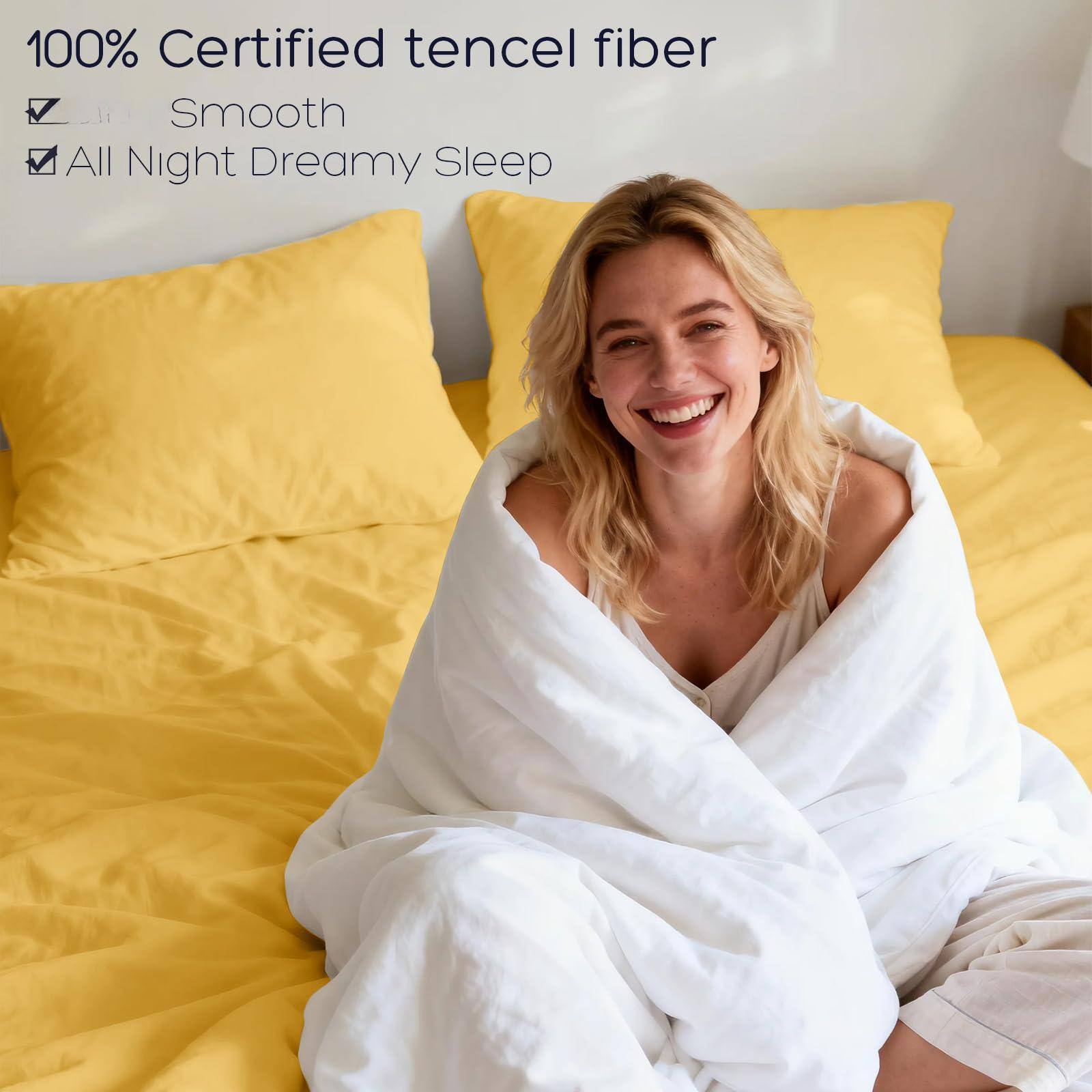 100% Certified tencel fiber

- Smooth
- All Night Dreamy Sleep