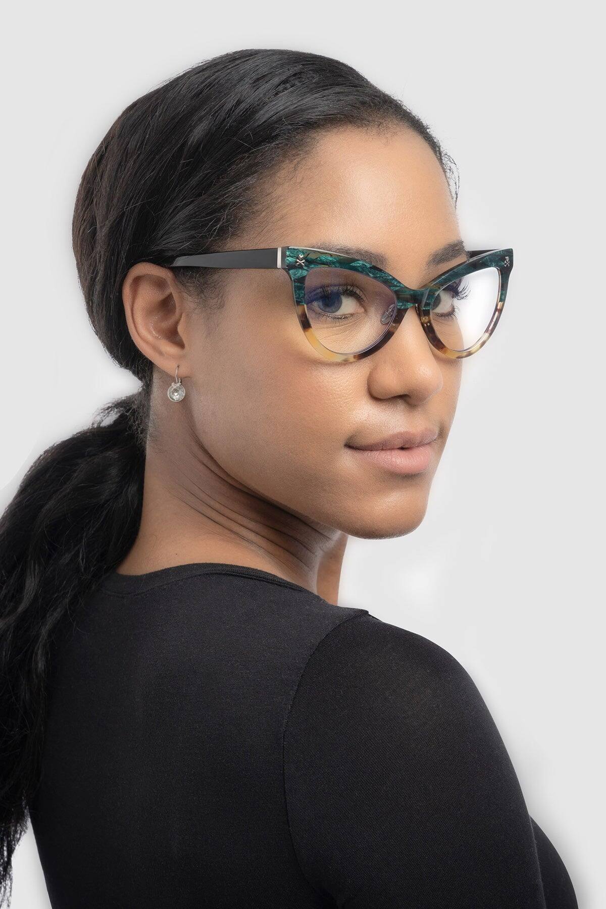 Back. GUNNAR - GUNNAR Computer Glasses  - tokidoki SANDy, Green Cactus, Clear Lens - Blue Light Blocking, Relieve Dry Eye, Anti Glare - Green Cactus.