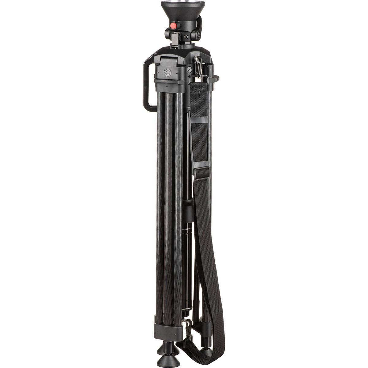 Alt View 5. Sachtler - Sachtler Hot Pod CF 14 2-Section Carbon Fiber Tripod Legs with 100mm Bowl and Mid-Level Spreader, 55 lbs Payload.