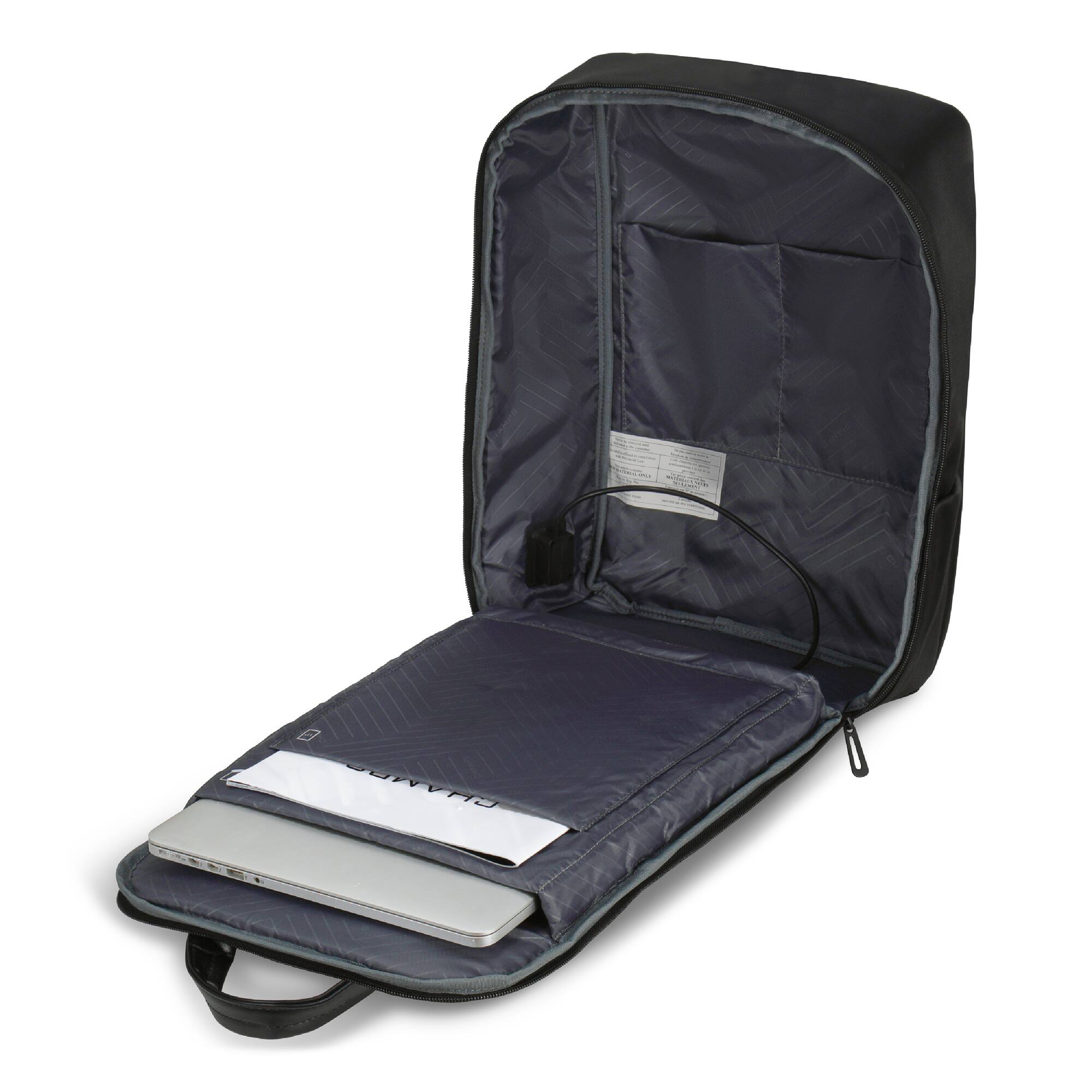 Back. Champs - Onyx Collection - Everyday Laptop Backpack - Black.