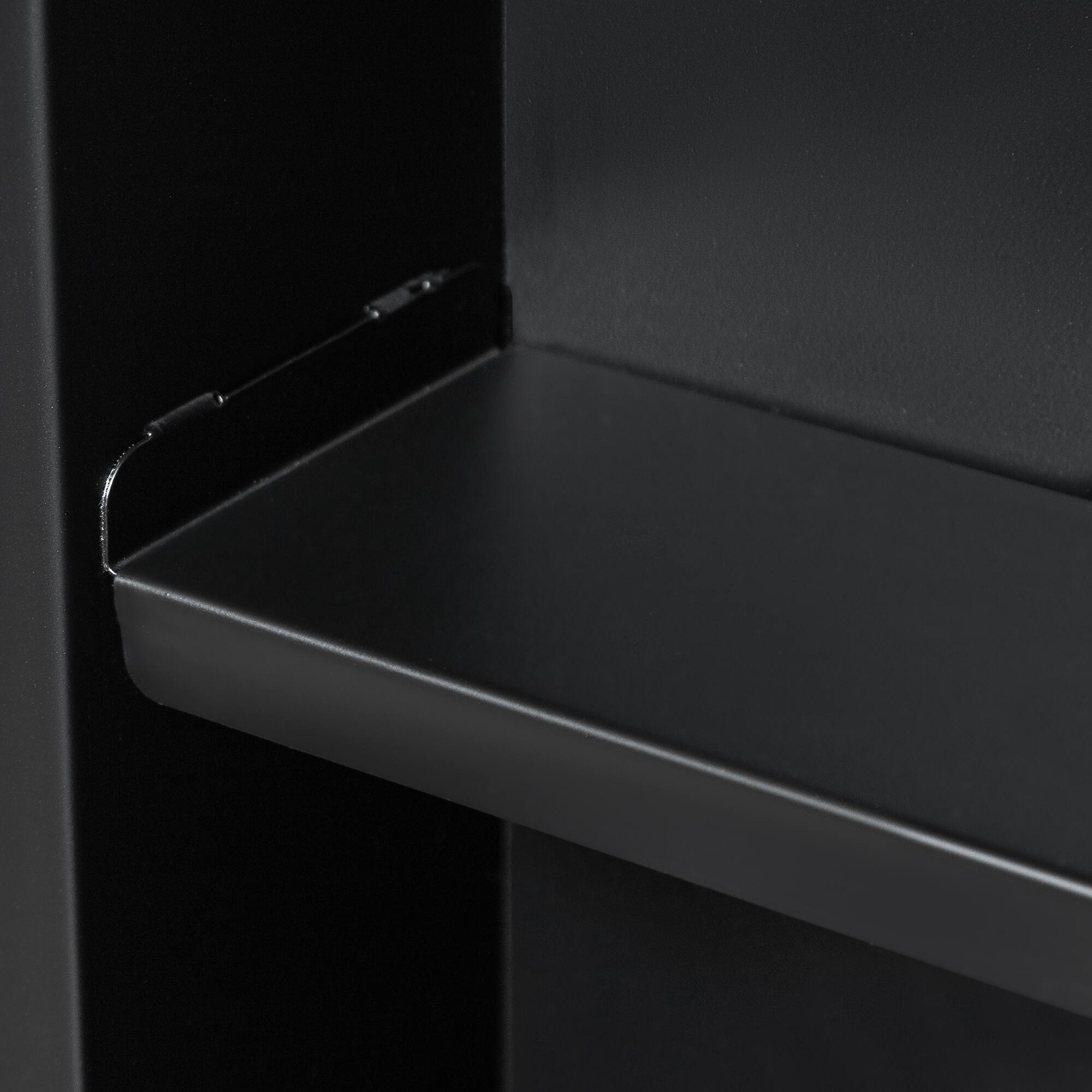 Alt View 4. PexFix - 19.7" x 29.9" Gently Arched Bathroom Mirror Medicine Cabinet  - Metal Frame, Recessed or Surface Mount - Gold.