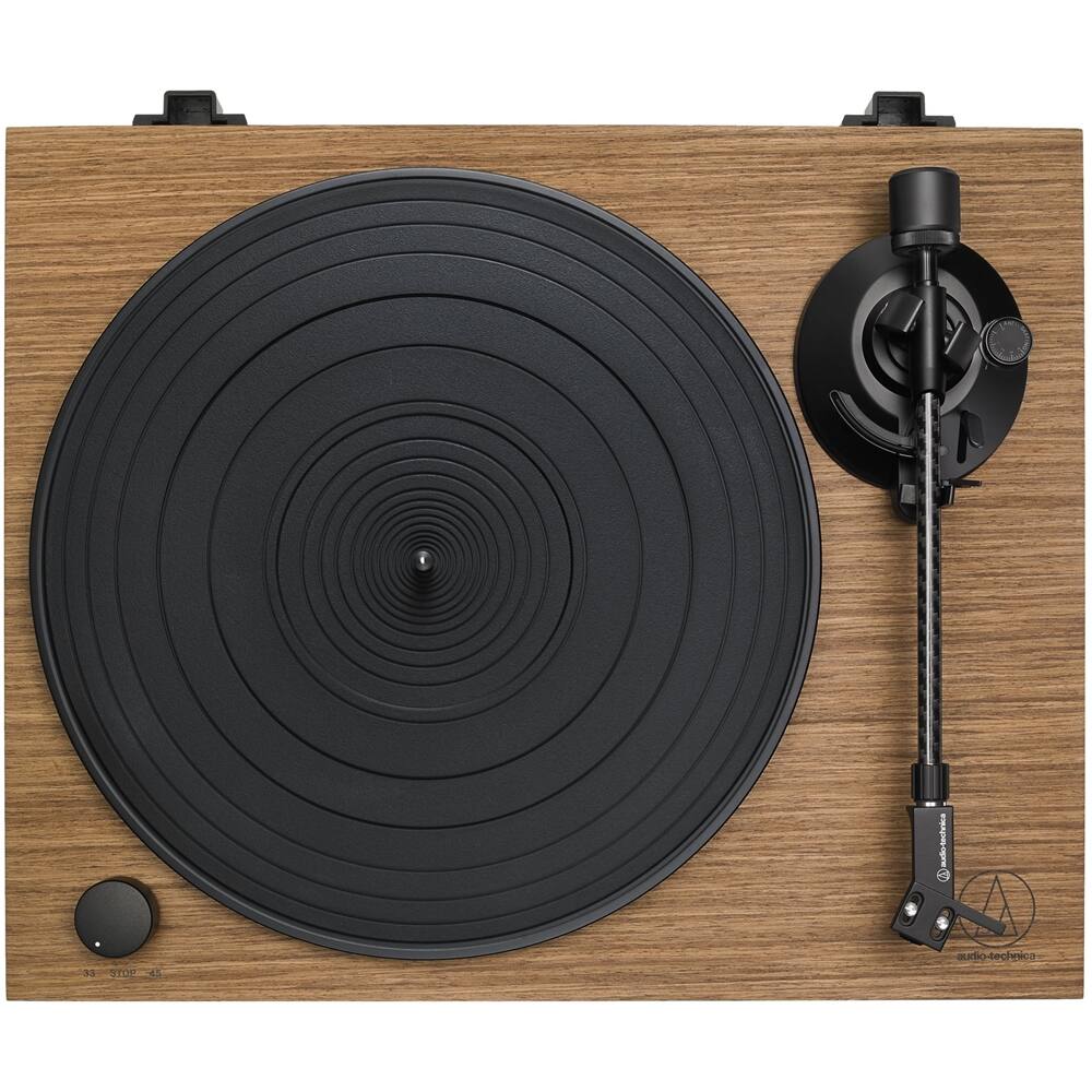 Alt View 12. Audio-Technica - Audio Technica AT-LPW40WN Wood Base Turntable - Walnut.