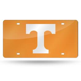 Rico Industries - Tennessee Volunteers Orange Mirrored Laser Cut License Plate Laser Tag - Multi