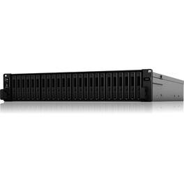 Synology - FlashStation FS6400 SAN/NAS Storage System - 2 x Intel Xeon Silver 4110 Octa-core (8 Core) 2.10 GHz - 24 x HDD - Black