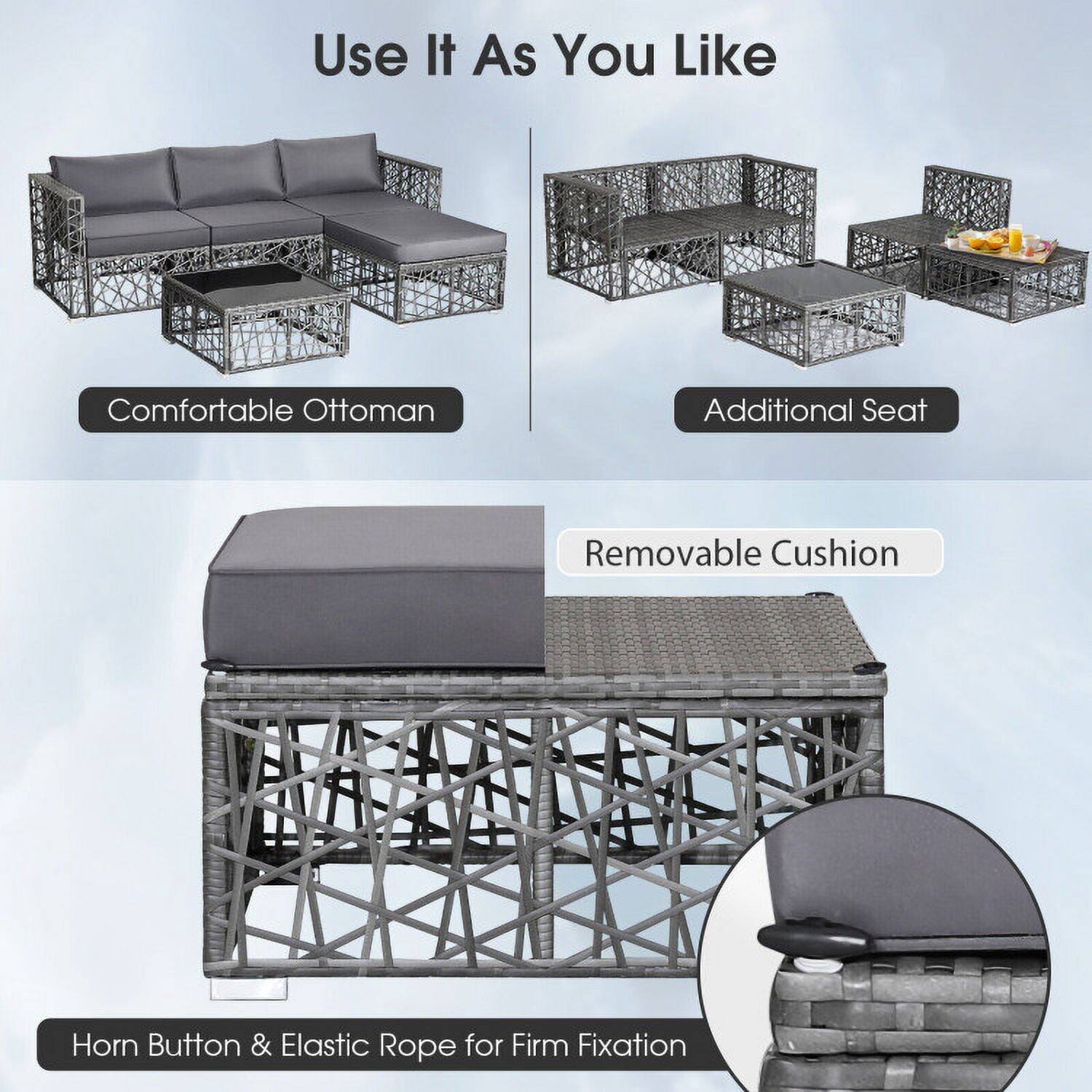 Use It As You Like

Comfortable Ottoman

Additional Seat

Removable Cushion

Horn Button & Elastic Rope for Firm Fixation