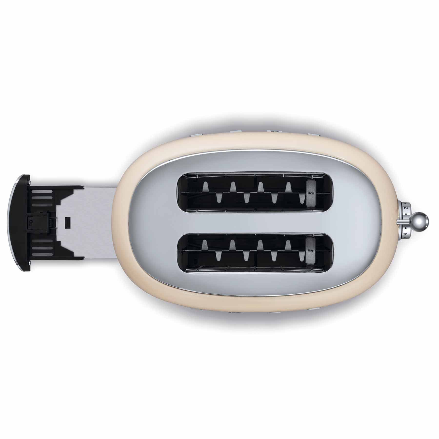 Alt View 1. SMEG - SMEG TSF01 2-Slice Wide-Slot Toaster - Cream.