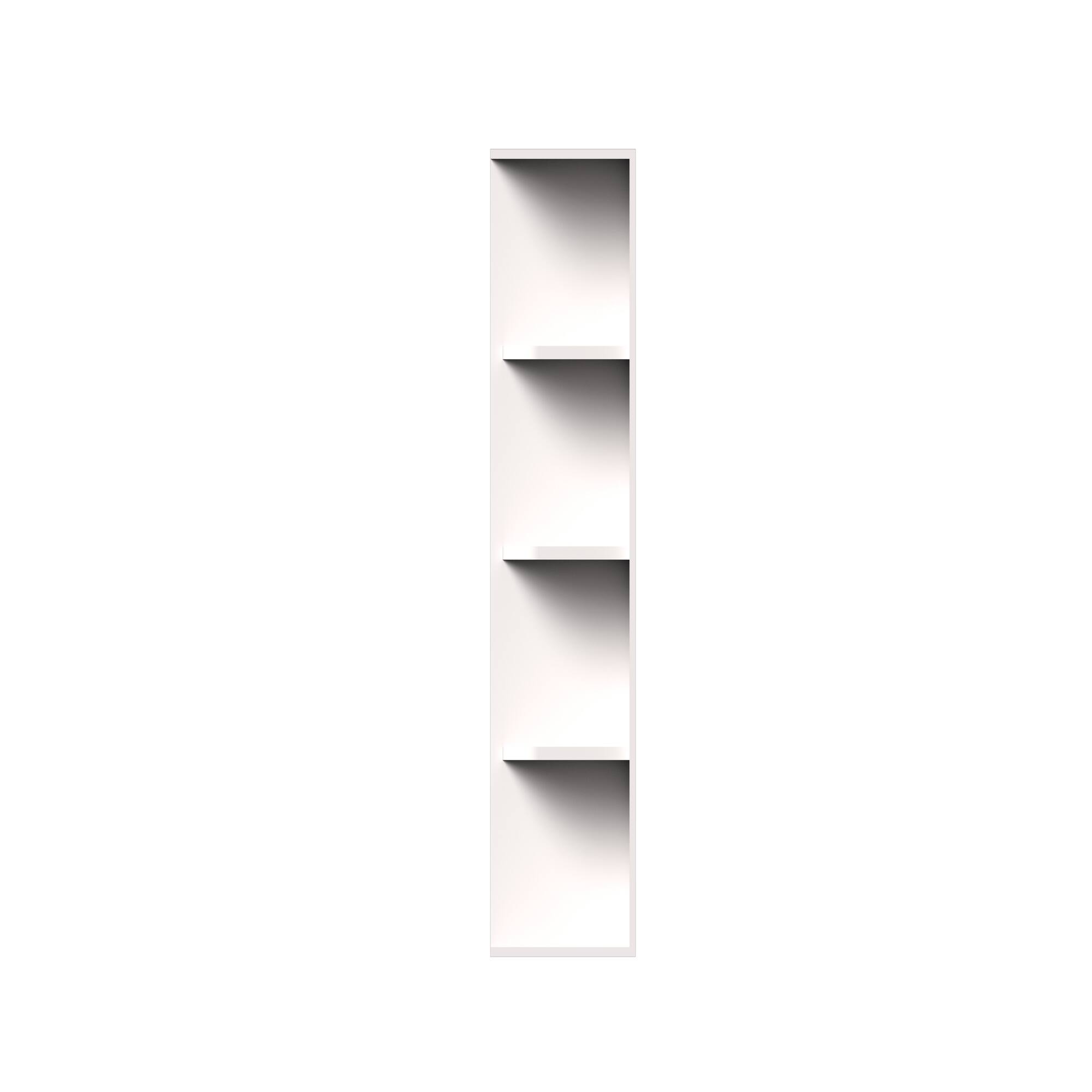 Alt View 1. Boyel Living - 12-in W x 42-in H x 9-in D Slim Shaker RTA Kitchen Wall End Open Shelf Cabinet - Snow White.