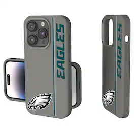 Keyscaper - NFL - Philadelphia Eagles iPhone Soft Touch Case - 15 - Gray