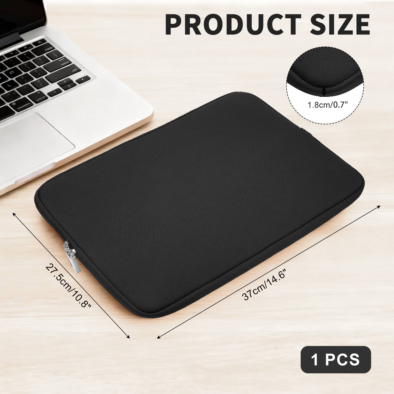 PRODUCT SIZE

- 1.8cm/0.7"
- 27.5cm/10.8"
- 37cm/14.6"

1 PCS