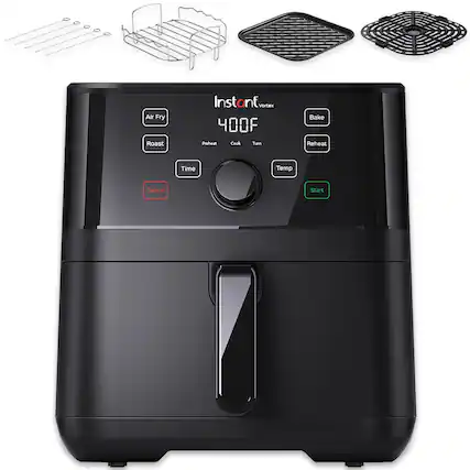 Instant Vortex
400F
Air Fry
Roast
Bake
Reheat
Preheat
Cook
Turn
Time
Temp
Cancel
Start