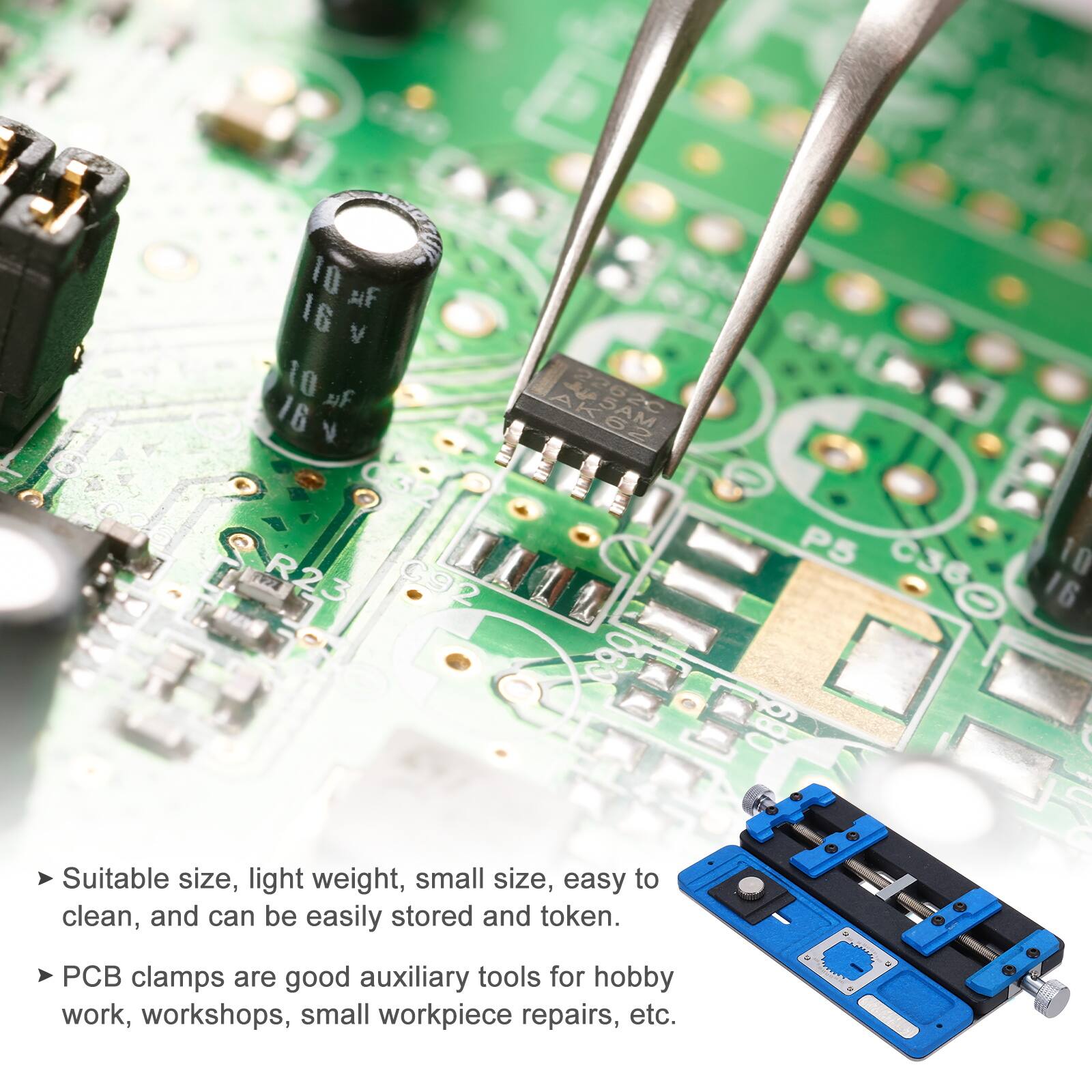 10 F 16 V 10 f 16 V ARAM R23 G92 069 P5 10 C360 16 089

Suitable size, light weight, small size, easy to clean, and can be easily stored and token. Clamps are good auxiliary tools for hobby work, workshops, small workpiece repairs, etc.