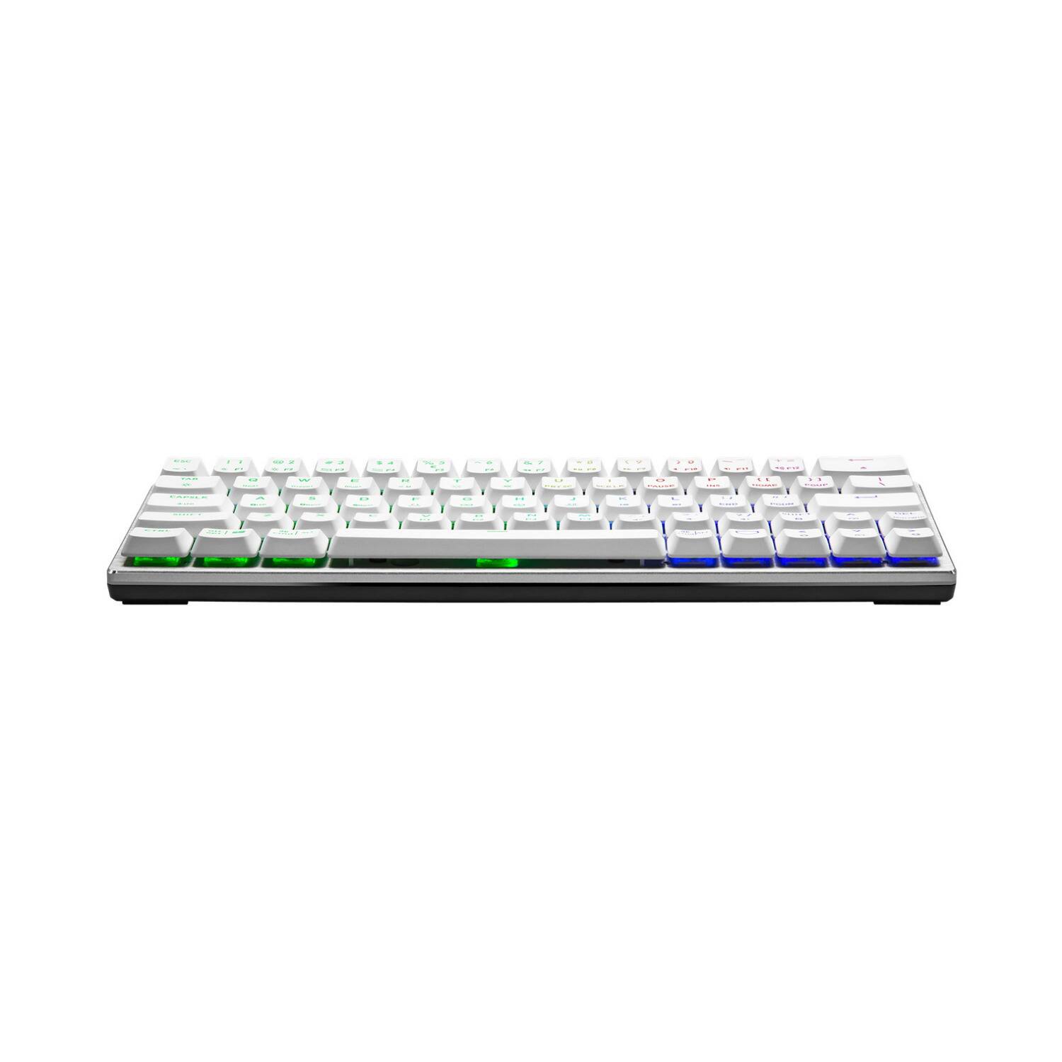 Back. Cooler Master - Cooler Master SK620 Wired Mechanical Low Profile Gaming Keyboard (Silver White) - White.