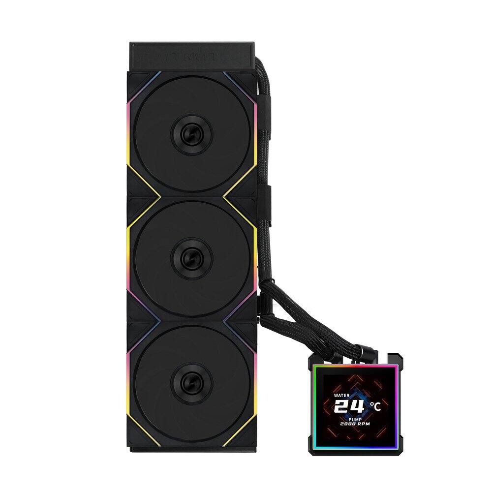 HydroShift LCD no fan　LL-HS-LCD-360-N-BK Amazon.com: LIANLI LL-HS-LCD-360-N-BK Simple Water Cooling Kit