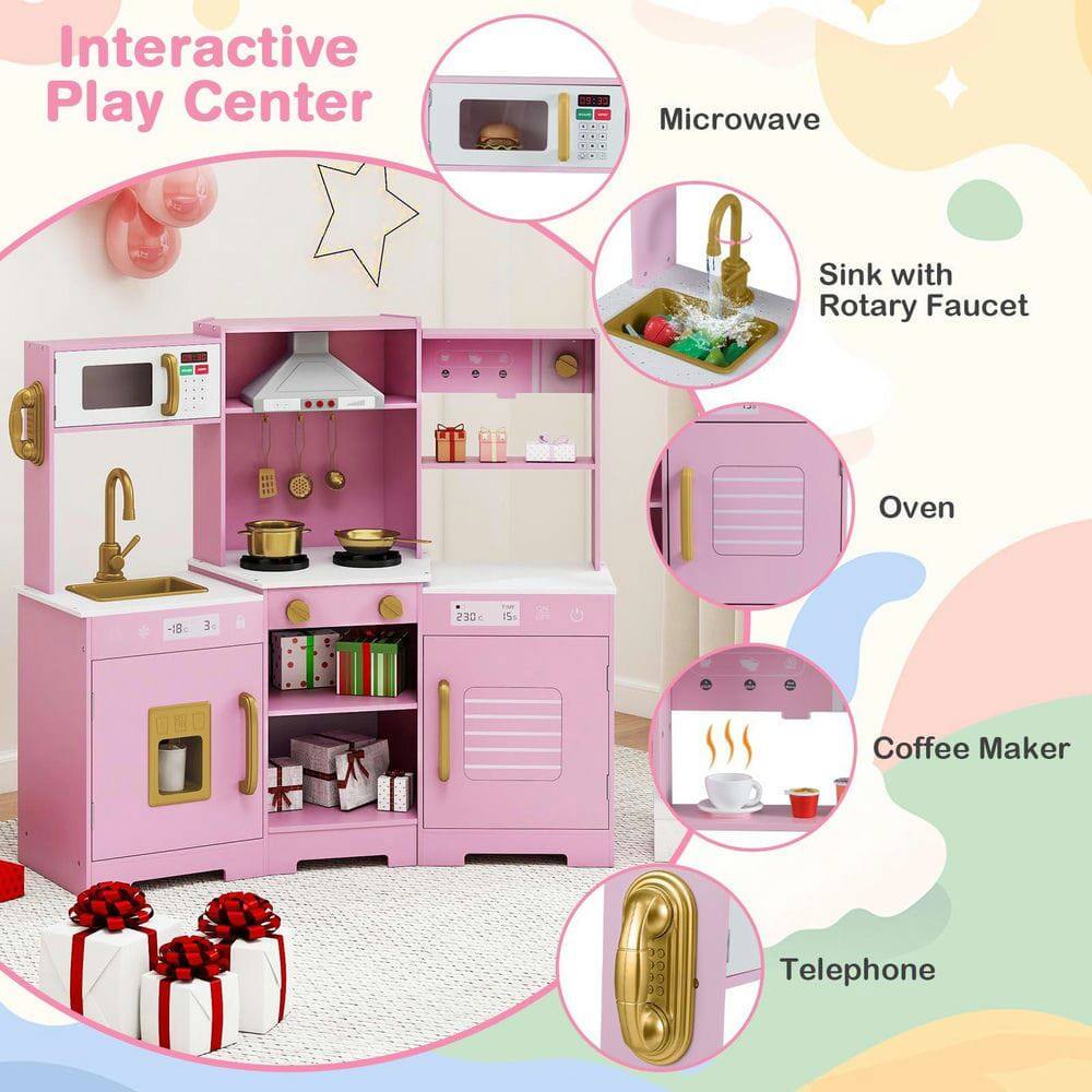 Interactive Play Center

- Microwave
- Sink with Rotary Faucet
- Oven
- Coffee Maker
- Telephone