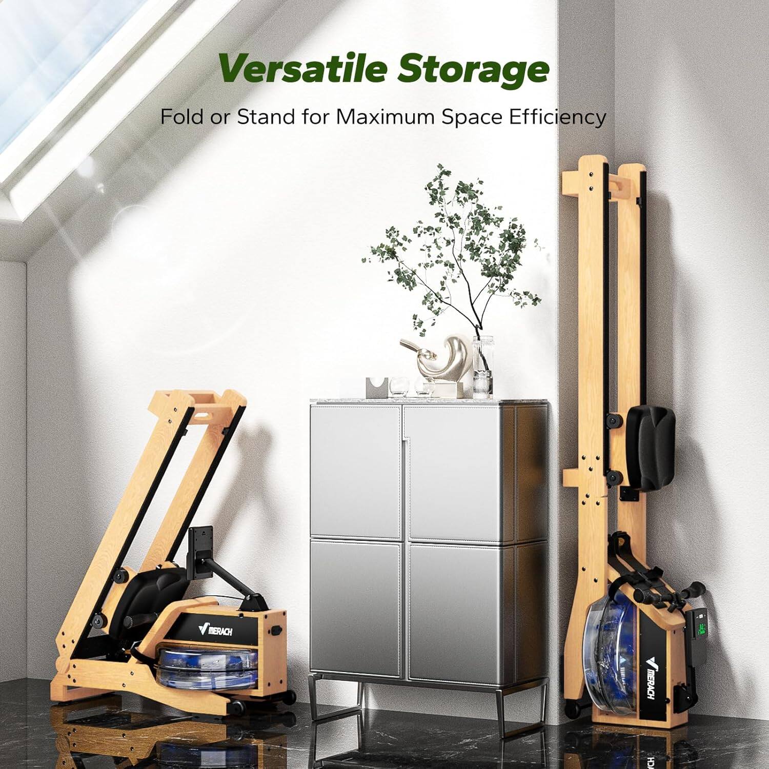 Versatile Storage  
Fold or Stand for Maximum Space Efficiency