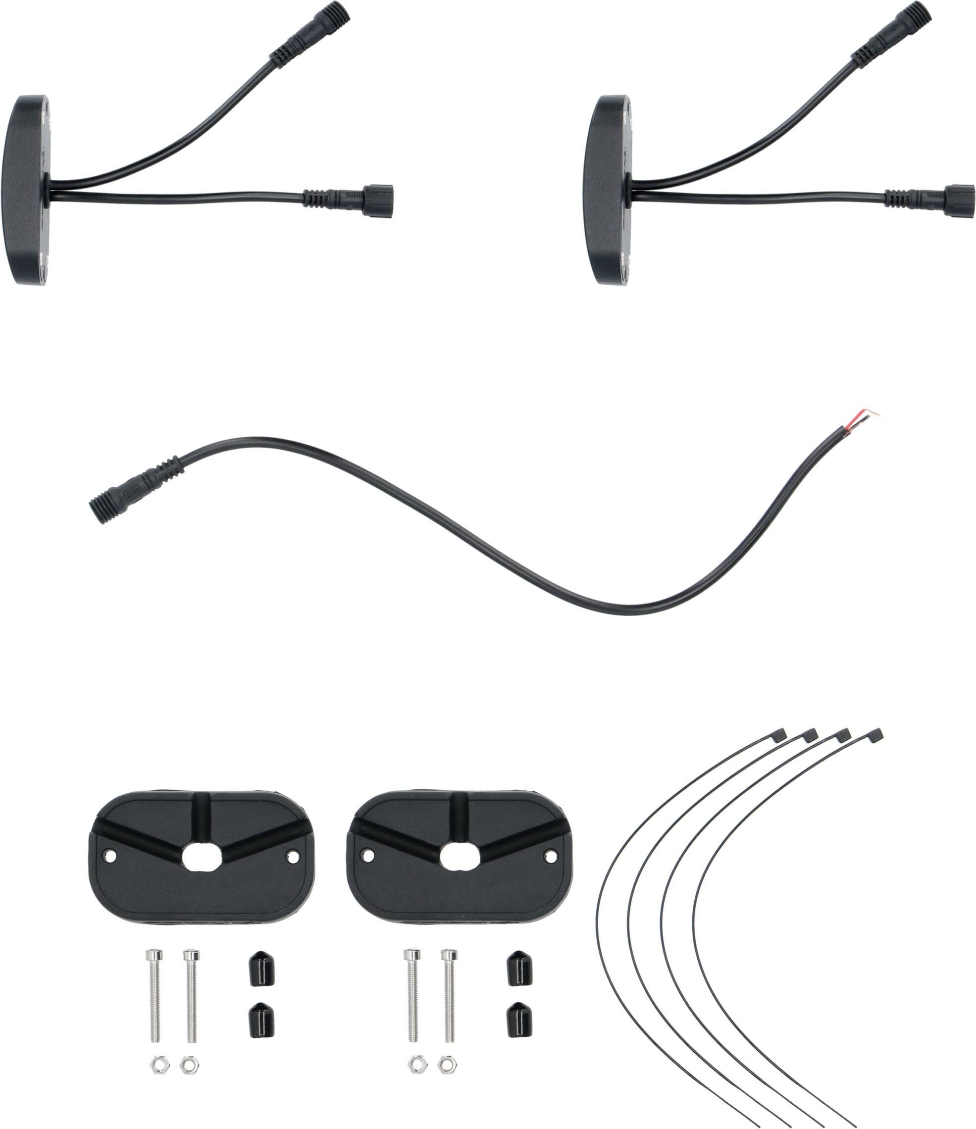 Alt View 12. Metra - Wide‑Angle White Rock Lighting Kit (2‑Pack) - Black.