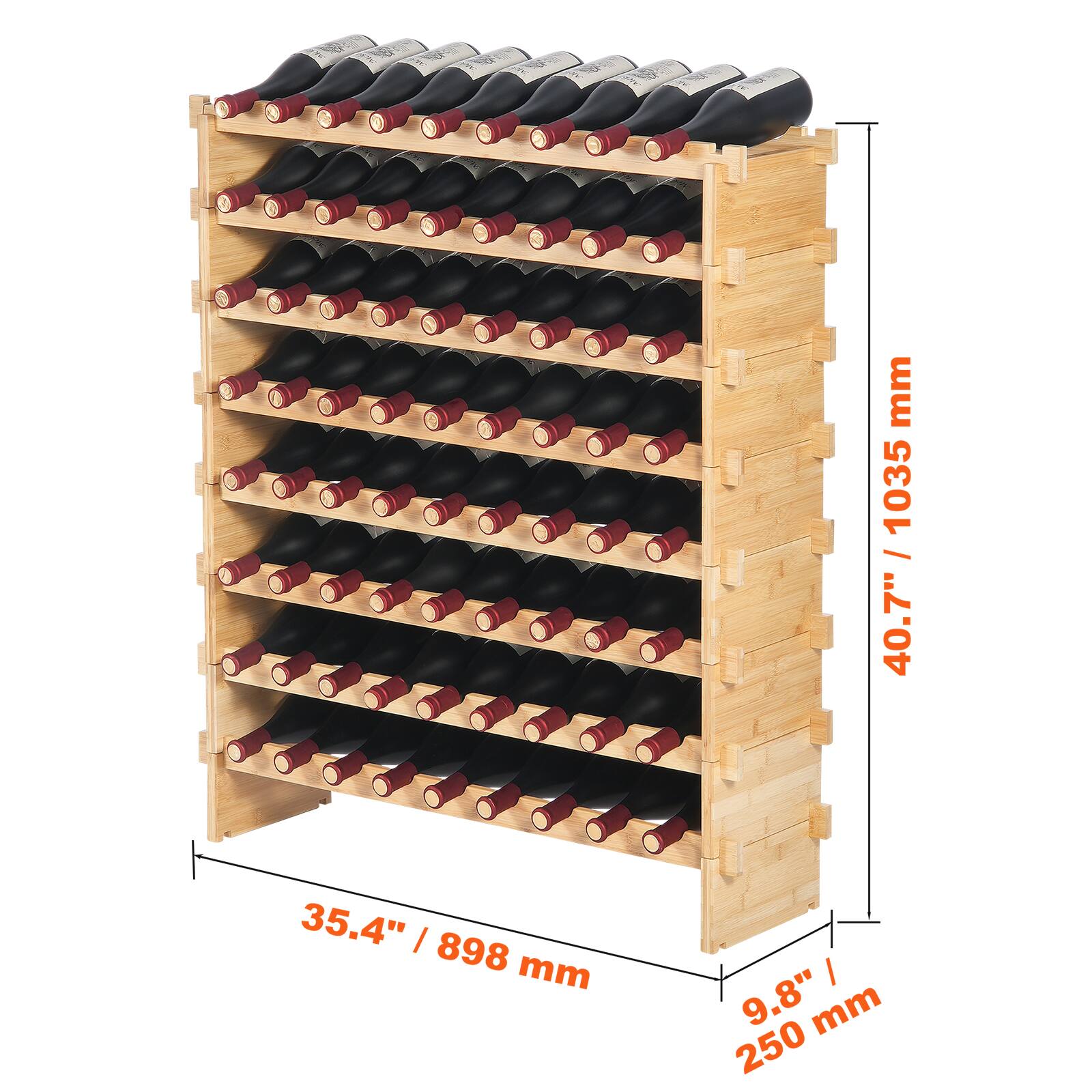 - Height: 40.7" / 1035 mm
- Width: 35.4" / 898 mm
- Depth: 9.8" / 250 mm