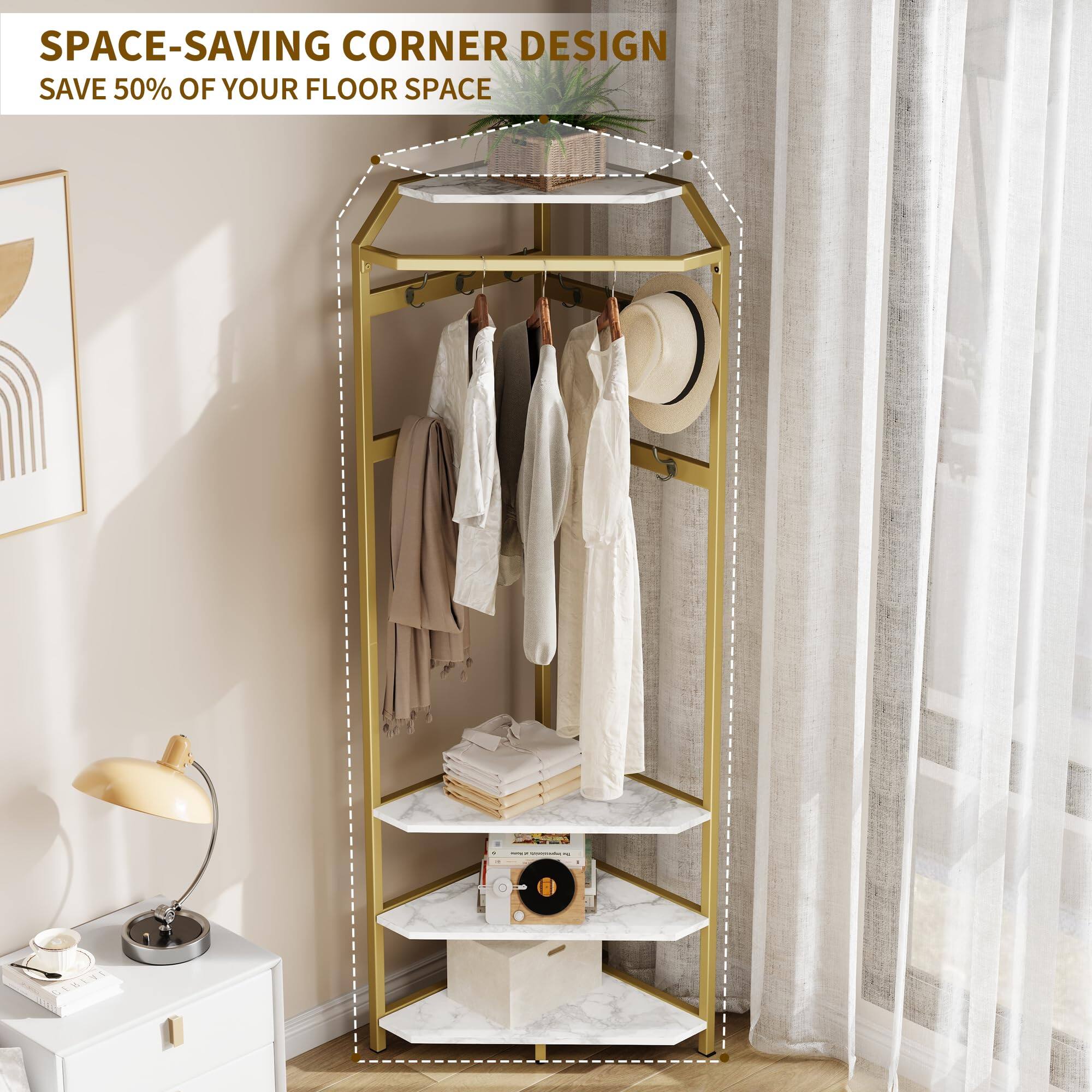 SPACE-SAVING CORNER DESIGN  
SAVE 50% OF YOUR FLOOR SPACE