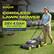 SUNJOE CORDLESS LAWN MOWER 28V 4.0AH BUILT-IN BATTERY CHARGER INCLUDED