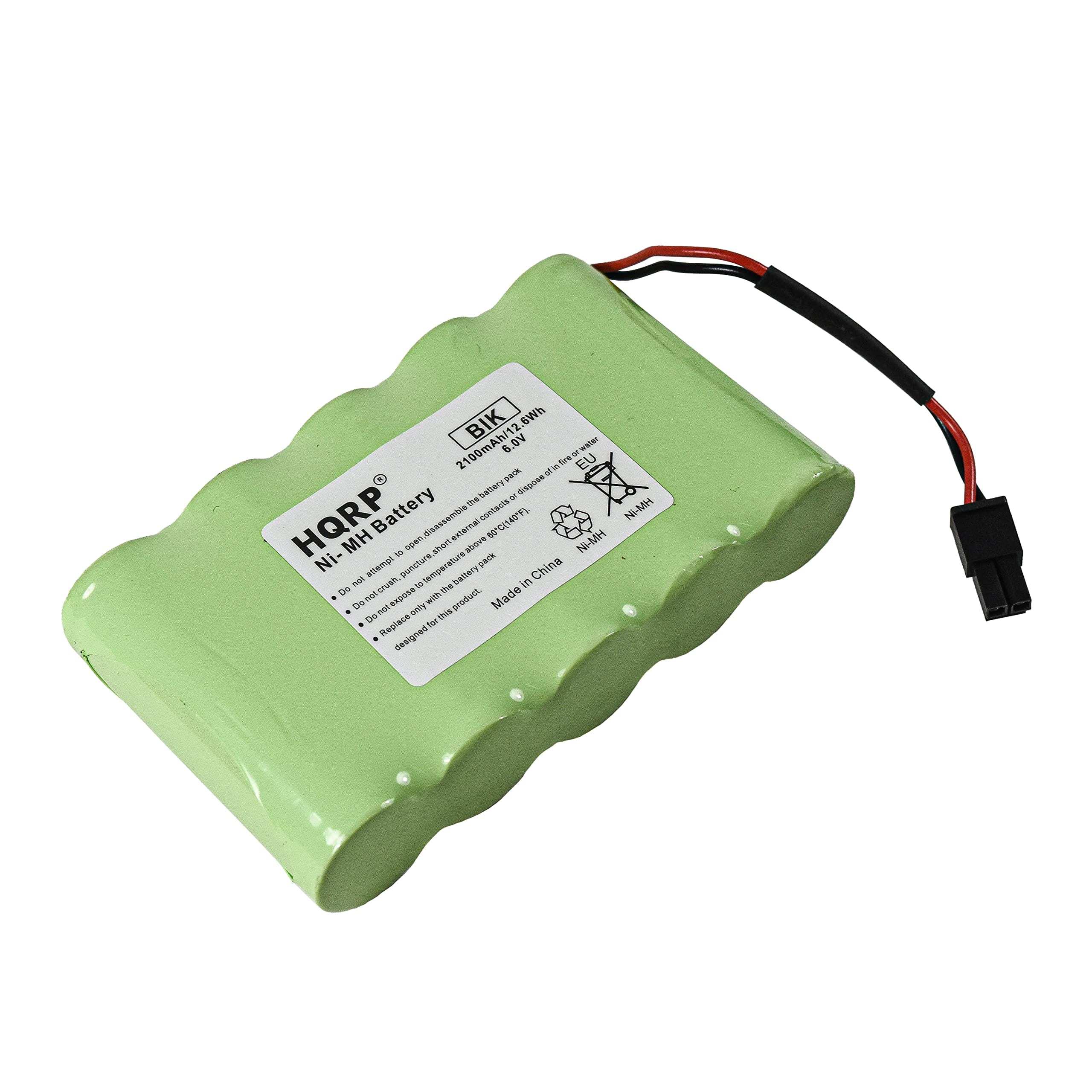 HQRP Backup Battery 6 V 2100 mAh NiMH for GE Interlogix Simon Xti