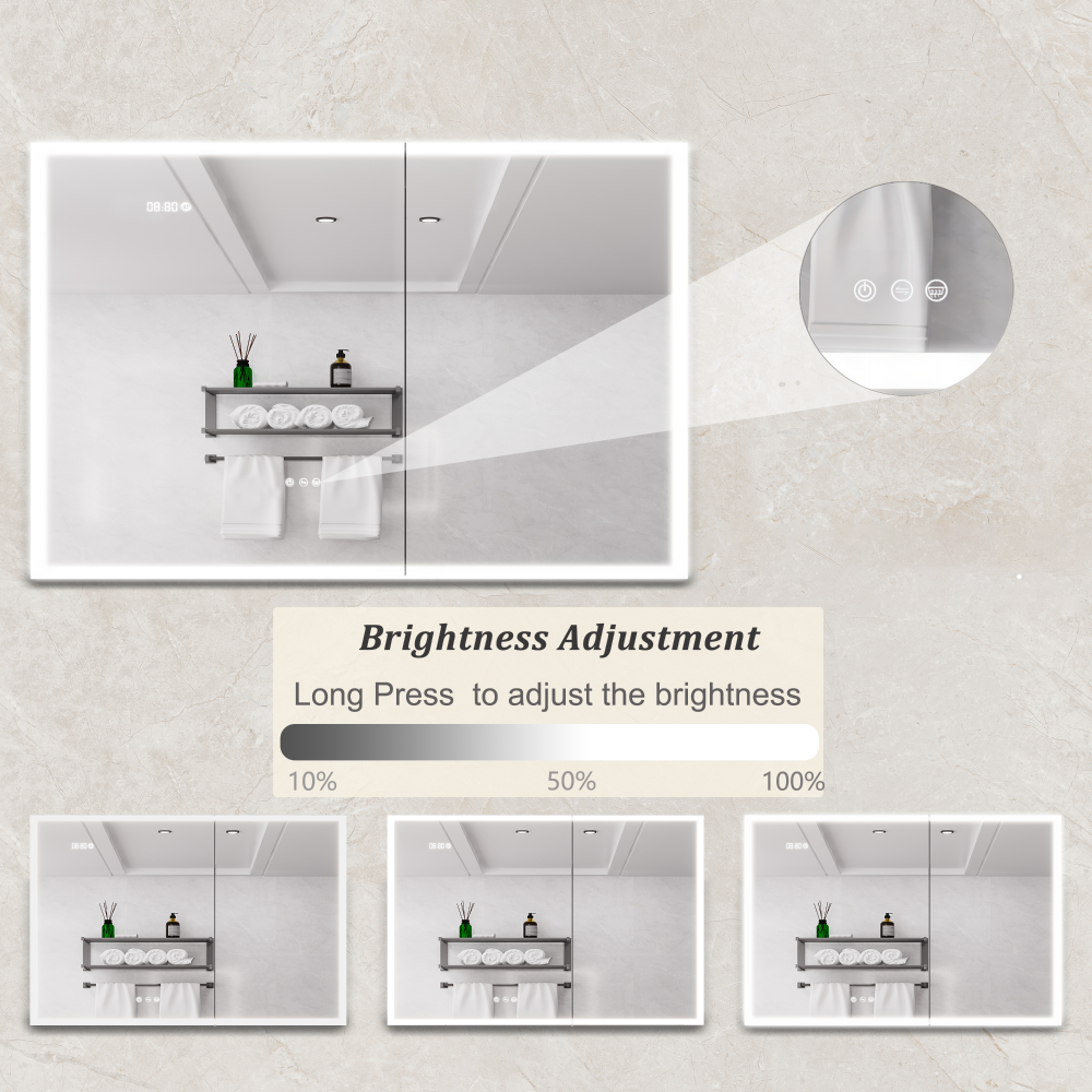 Brightness Adjustment  
Long Press to adjust the brightness  
10% 50% 100%