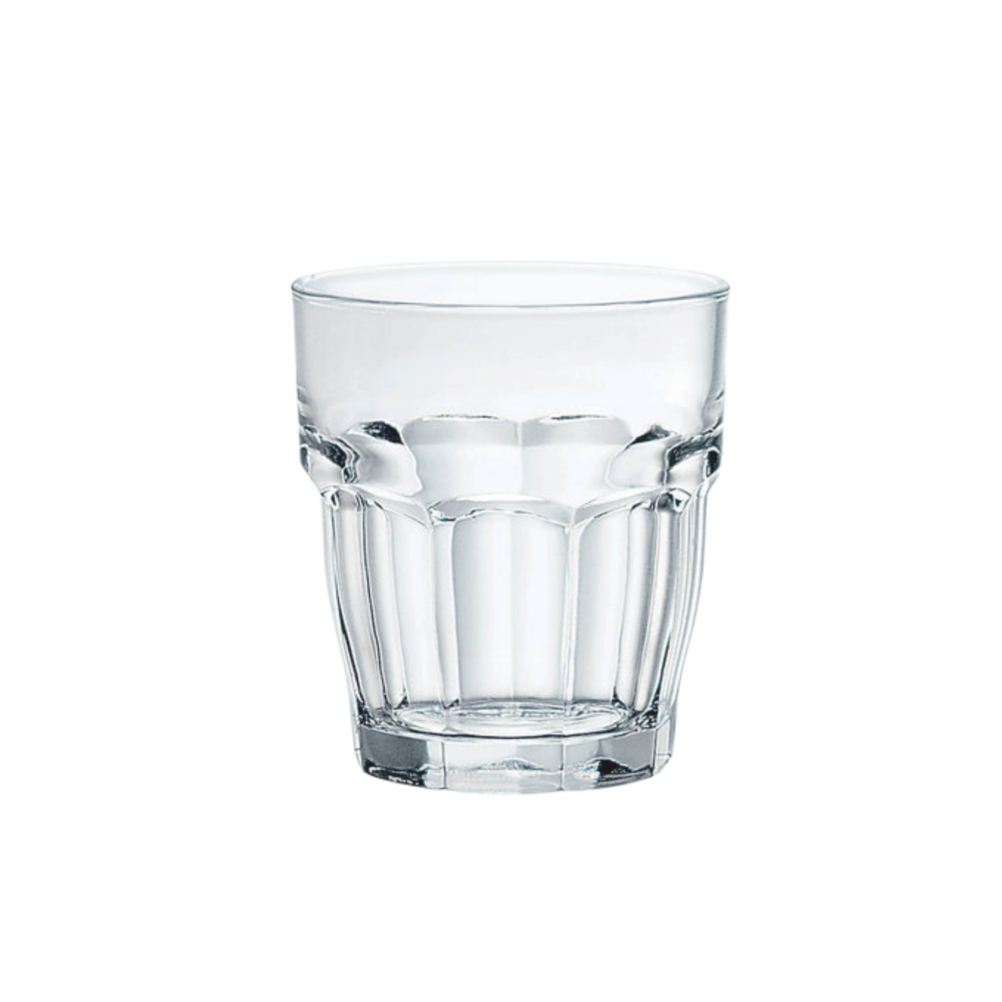 Angle. Bormioli Rocco - Bormioli Rocco Rock Bar Rocks Stackable Beverage Glasses, 9.25 oz, Set of 4 - Clear.