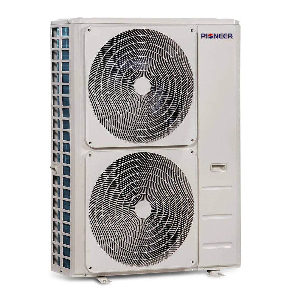 Back. Pioneer - Quantum Ultra 48,000 BTU 4 Ton Mini-Split 19 SEER 4-Way Ceiling Cassette Air Conditioner with Heat Pump 230-Volt - White.