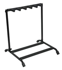 Gator - Rok-It Collapsible, Folding Guitar Rack Designed to Hold 5x Electric or Acoustic Guitars, with Foam Padded Support