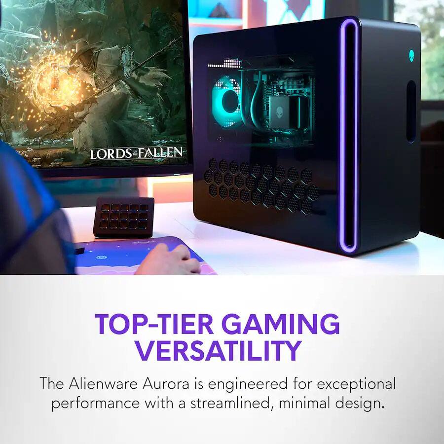 LORDS FALLEN

TOP-TIER GAMING VERSATILITY

The Alienware Aurora is engineered for exceptional performance with a streamlined, minimal design.