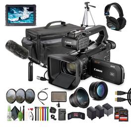 Canon - XA75 PAL 4K UHD / 25p Camcorder + + 2x 128GB Memory Card (International Model)