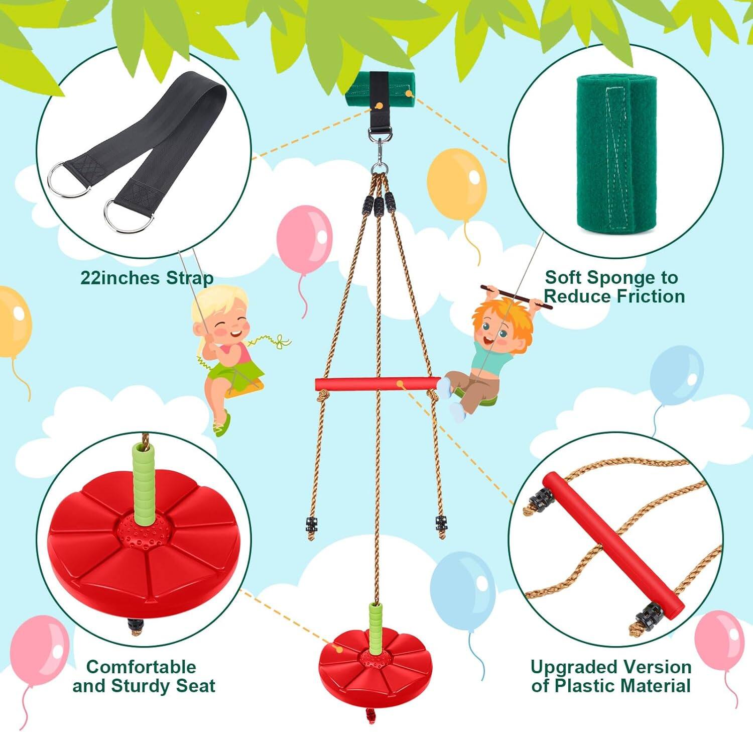 - 22 inches Strap
- Soft Sponge to Reduce Friction
- Comfortable and Sturdy Seat
- Upgraded Version of Plastic Material