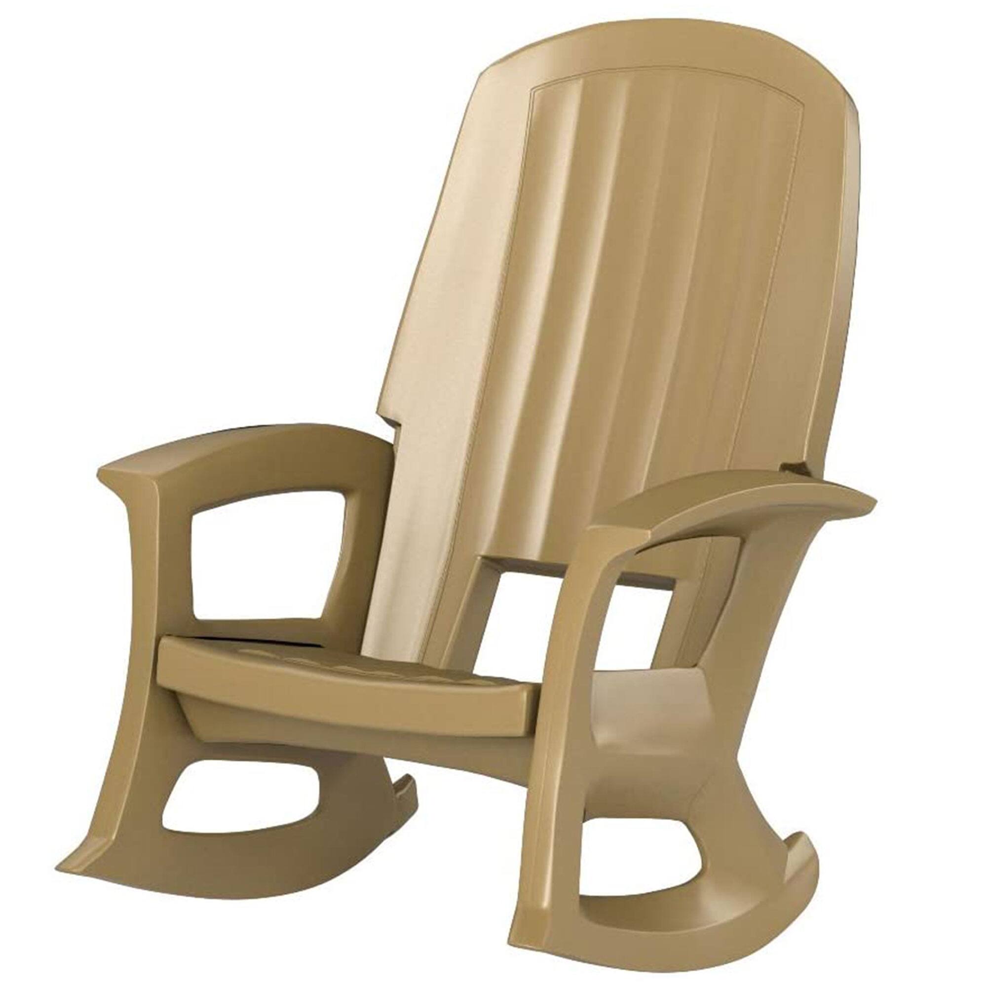 Alt View 10. Semco - Semco Plastics Rockaway Heavy Duty All Weather Outdoor Rocking Chair (2 Pack) - Taupe.