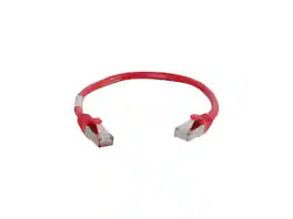 Cables to Go - C2G 00983 Cat6 Cable - Snagless Shielded Ethernet Network Patch Cable, Red (6 Inches)