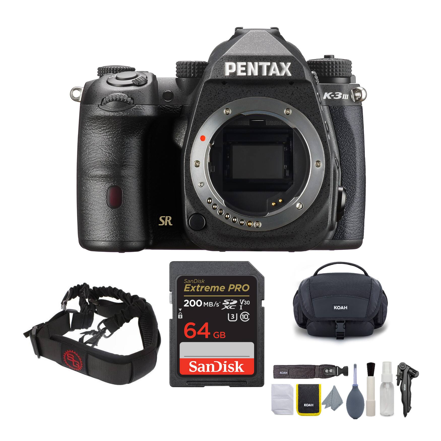 PENTAX K-3 III  
H i SR  
4 SanDisk Extreme PRO U 200 MB/s V30 I B 3 0 64 GB SanDisk - KOAH SAH