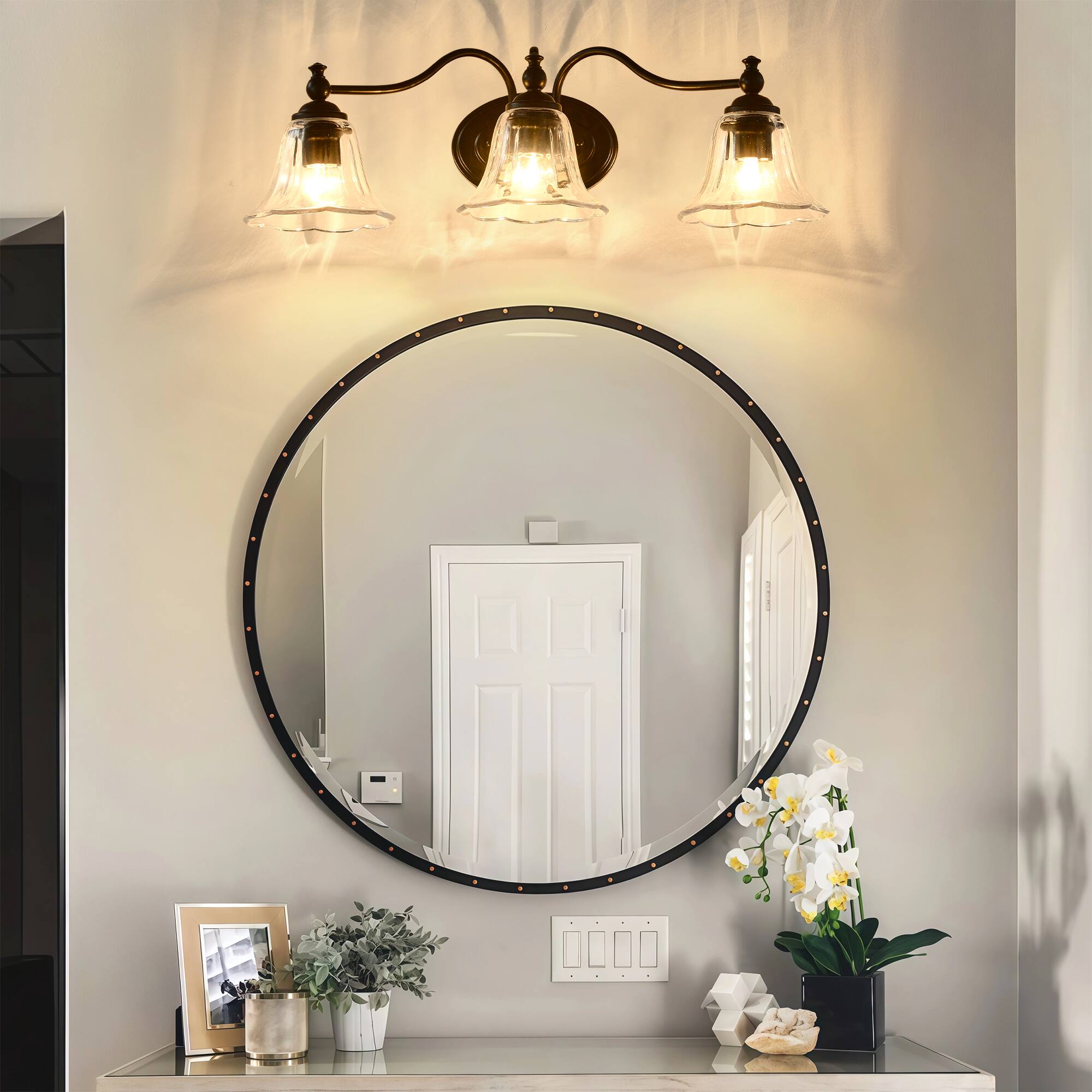 The text in the image is not clearly visible or legible. It appears to be part of a decorative element or a small label, but it is not readable from the image provided. If you have a clearer or closer view of the text, I might be able to help further.